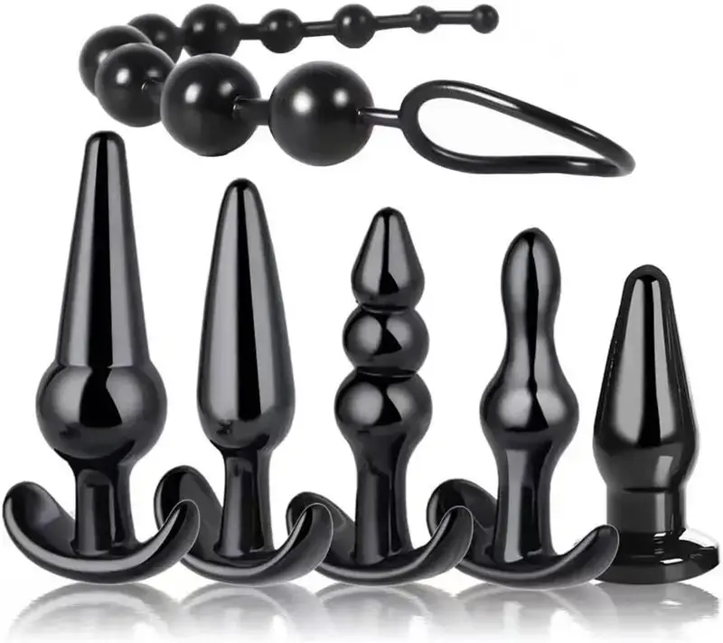 anal plugs and anal beads set