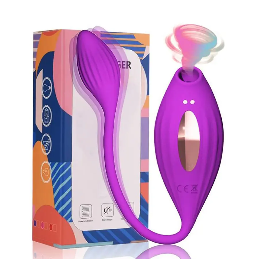 [XA018B] Dual-Action Clitoral Suction & Insertable Vibrator