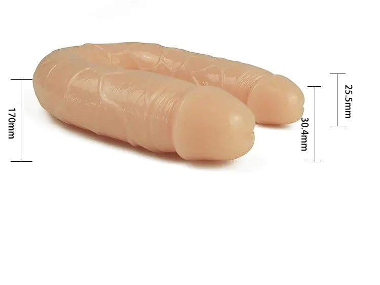 Double Dong Flexible TPE Dildo