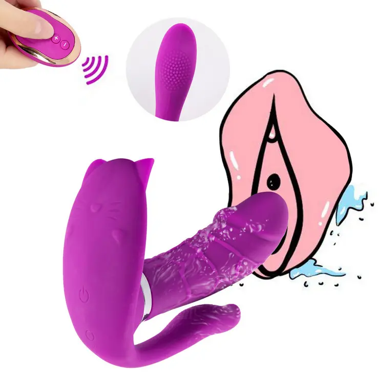 Wireless Remote Telescopic Vibrator with Vibration & Heating