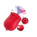 2-in-1 Rose Clitoral Sucker & Tongue-Licking Vibrator