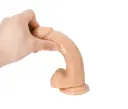 Realistic Dildo 24.5cm with Suction Base TPE Material