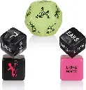 5-Piece Acrylic Erotic Dice Set for Couples
