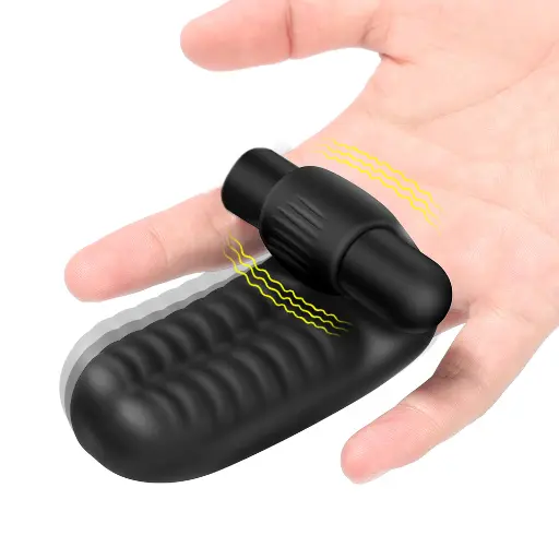 [XA052] Black Finger Vibrator with 10 Speeds