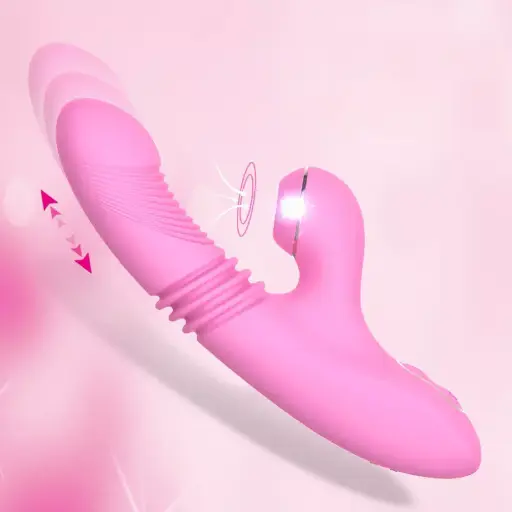 [XA107] Thrusting and Sucking Heating Vibrator
