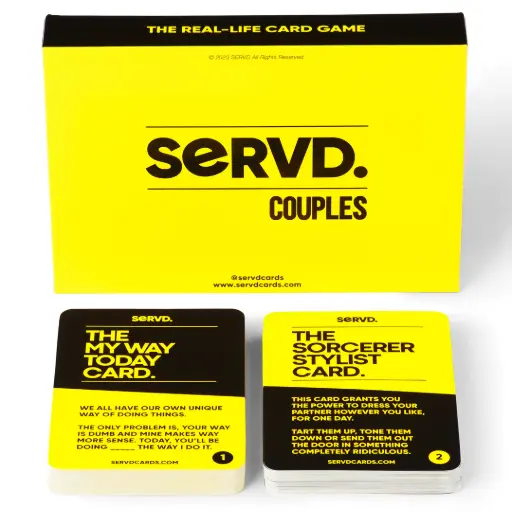 [AG010] SERVD Couple Card Game - Fun Relationship Challenges