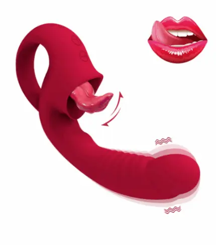 [XA148] 10-Speed Tongue Vibrator – Dual Stimulation for Couples