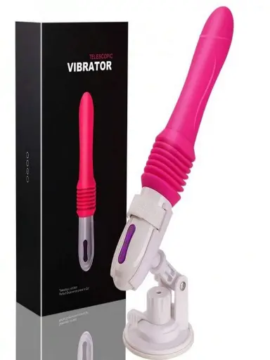 [XD885] Purple Rose Vibrator with Suction Base, ABS+Silicone